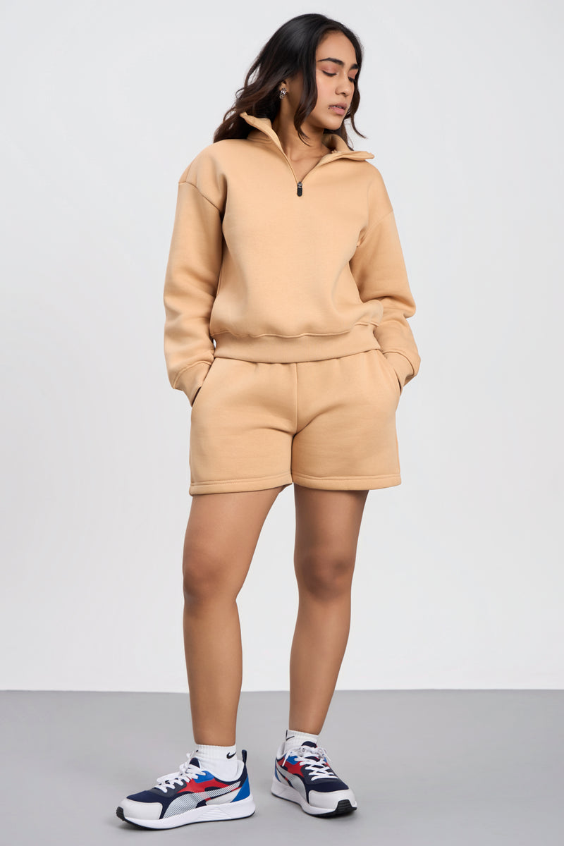 Oversized Zip-Top Sweatshirt