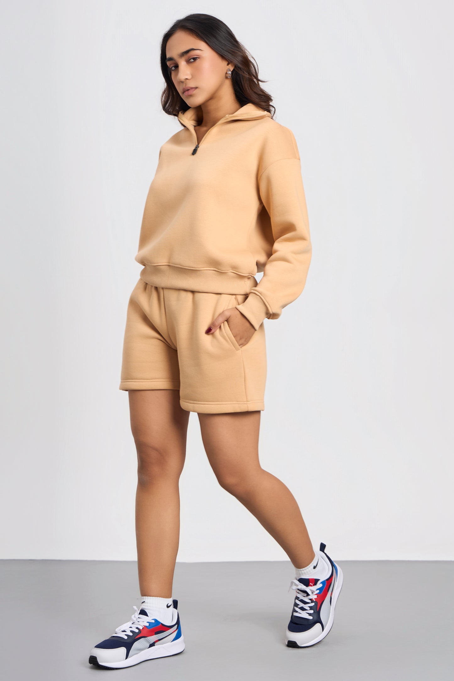 Oversized Zip-Top Sweatshirt