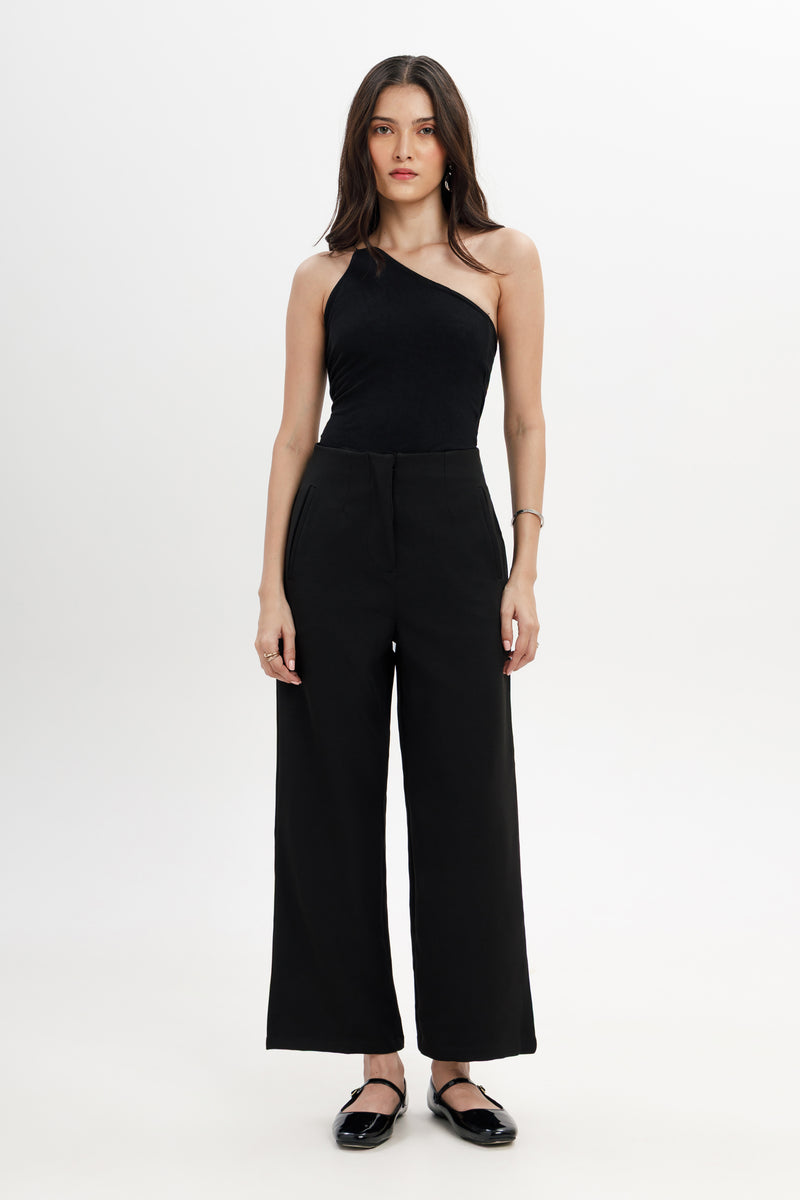 Relaxed Wide Leg Trousers