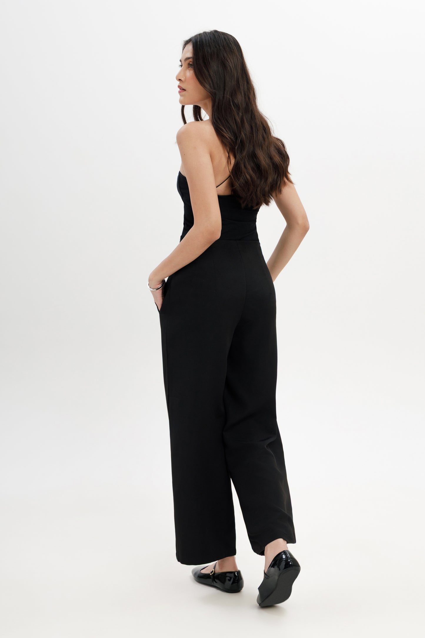 Relaxed Wide Leg Trousers