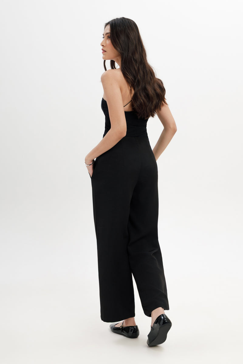 Relaxed Wide Leg Trousers