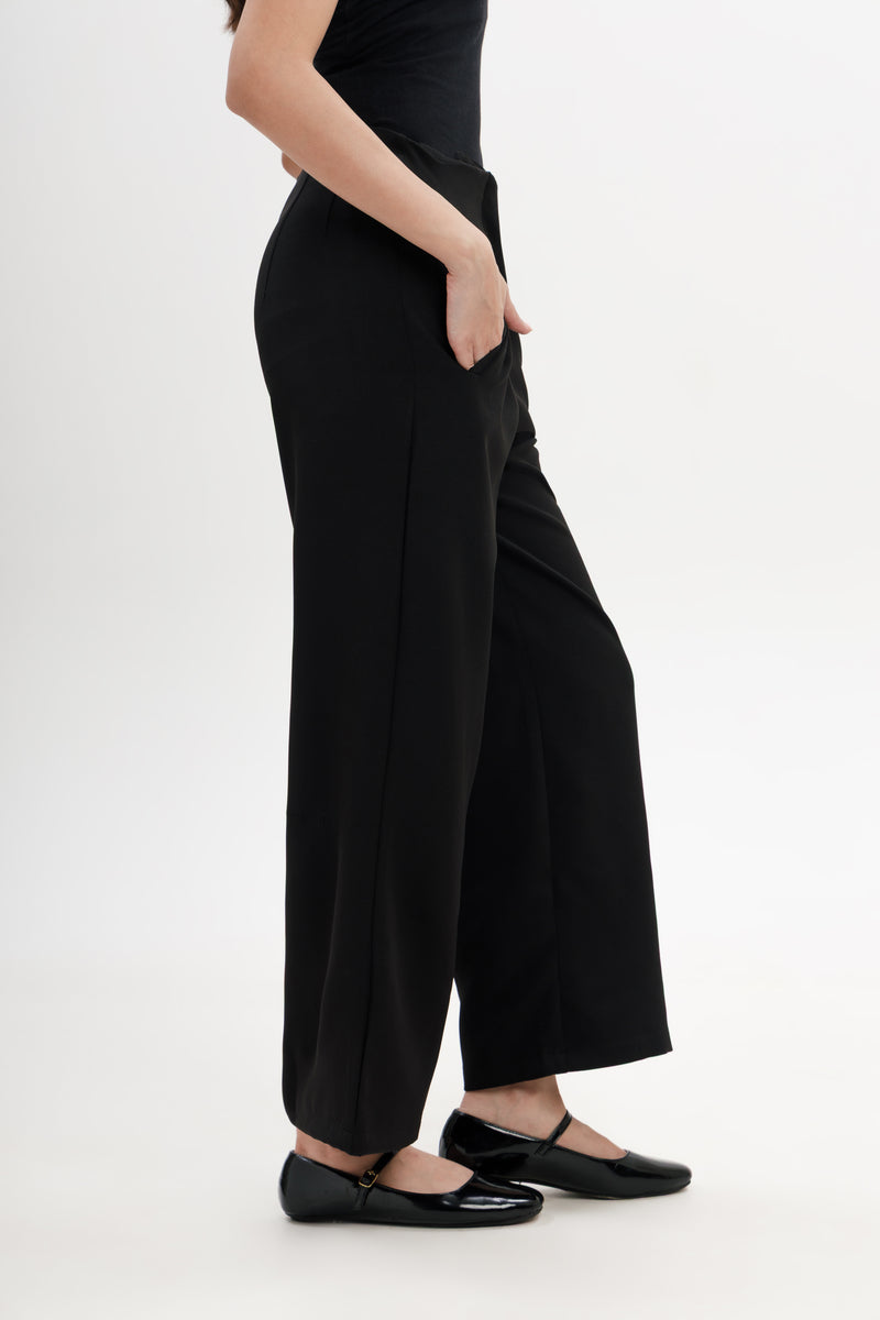 Relaxed Wide Leg Trousers