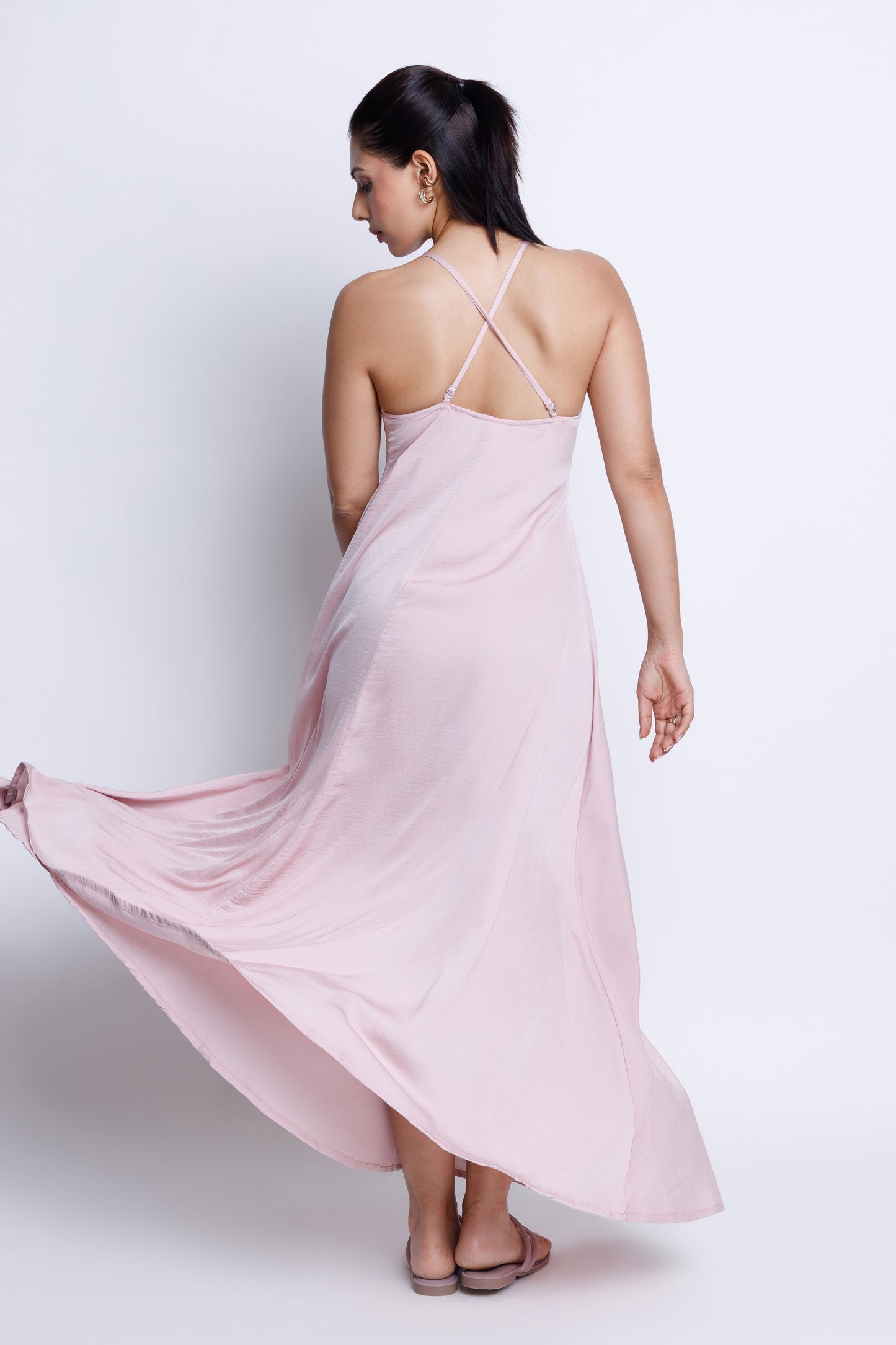Strappy V-Neck Midi