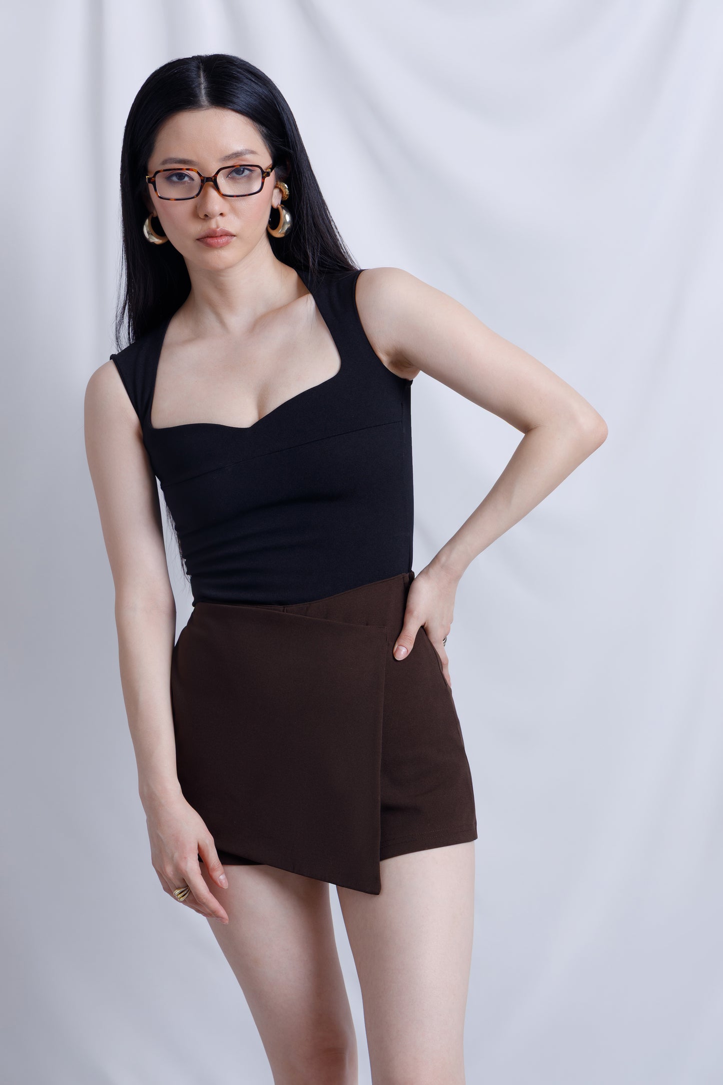 Stretch Sweetheart Neckline Bodysuit