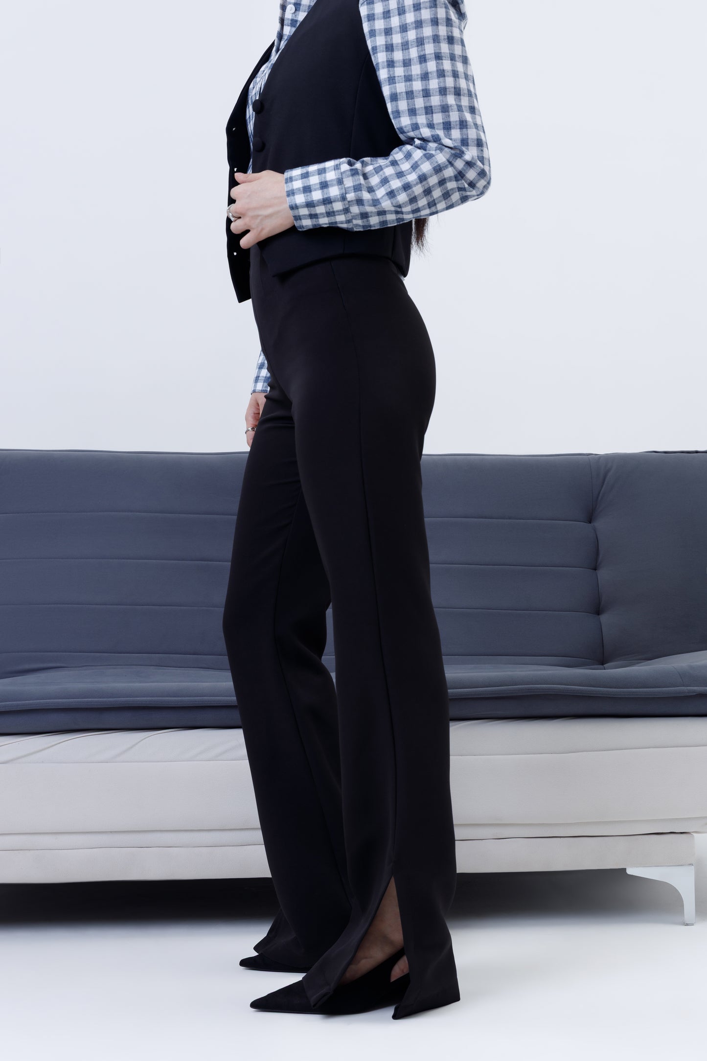 Flare Trousers With Vents