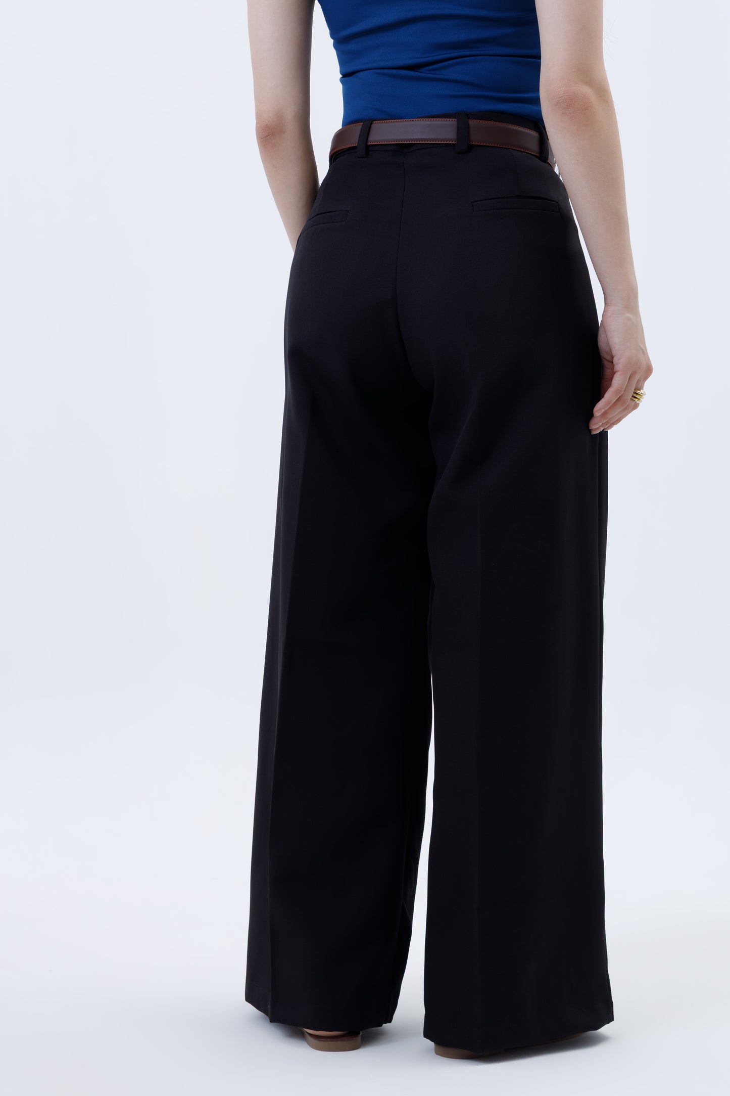 Pleated Parallel Trousers