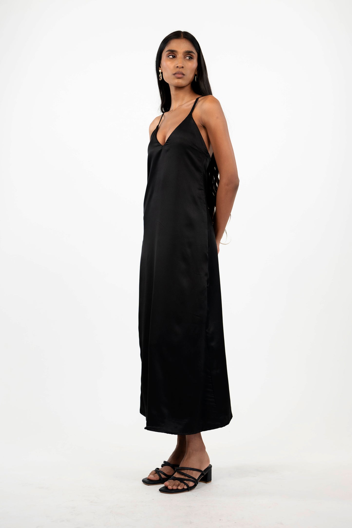 Satin Backless Midi