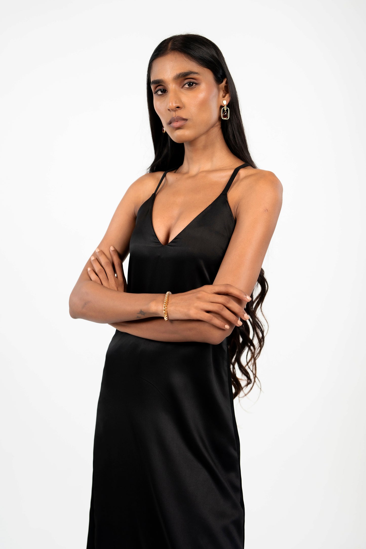 Satin Backless Midi