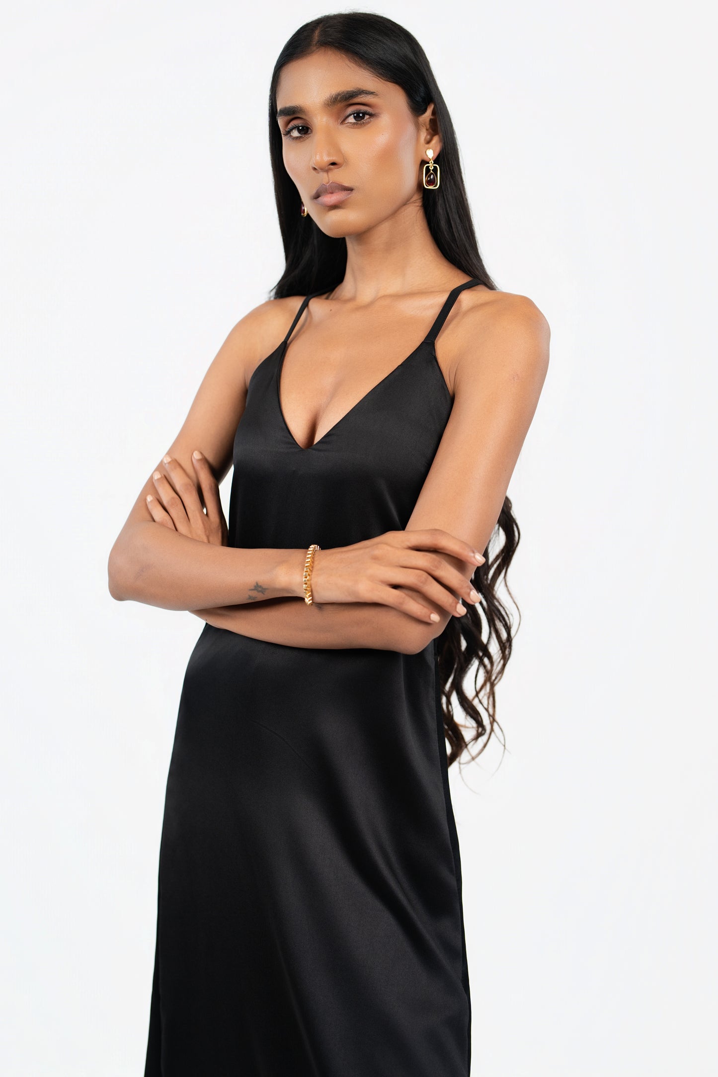 Satin Backless Midi