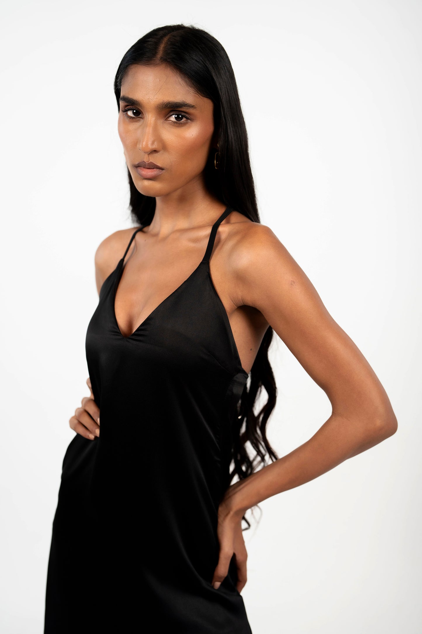 Satin Backless Midi