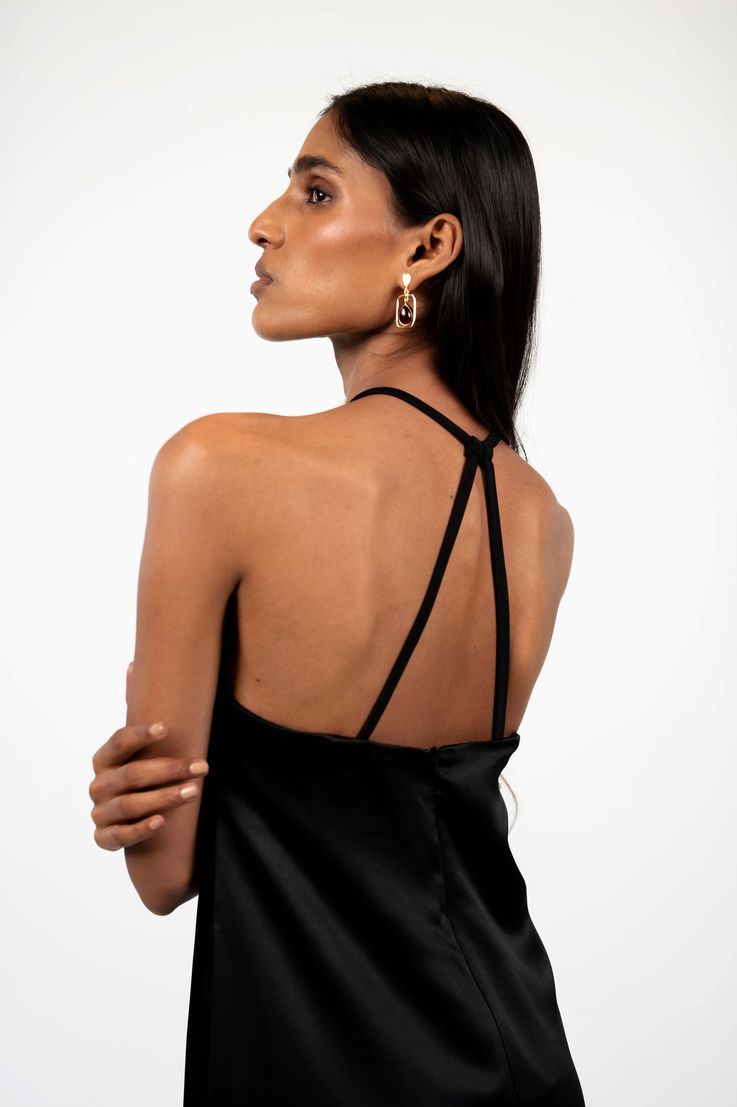 Satin Backless Midi