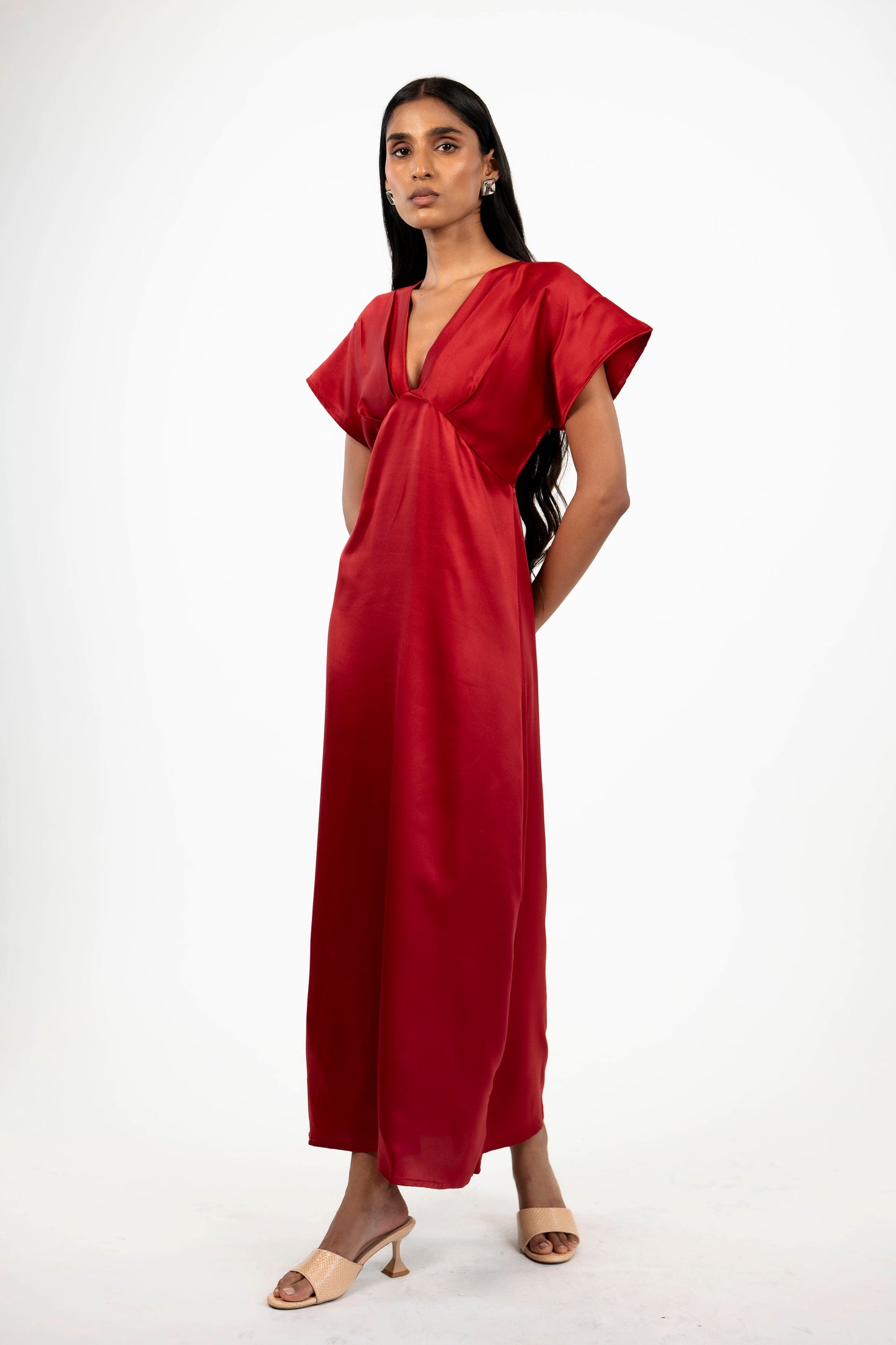 Satin Wrap Midi