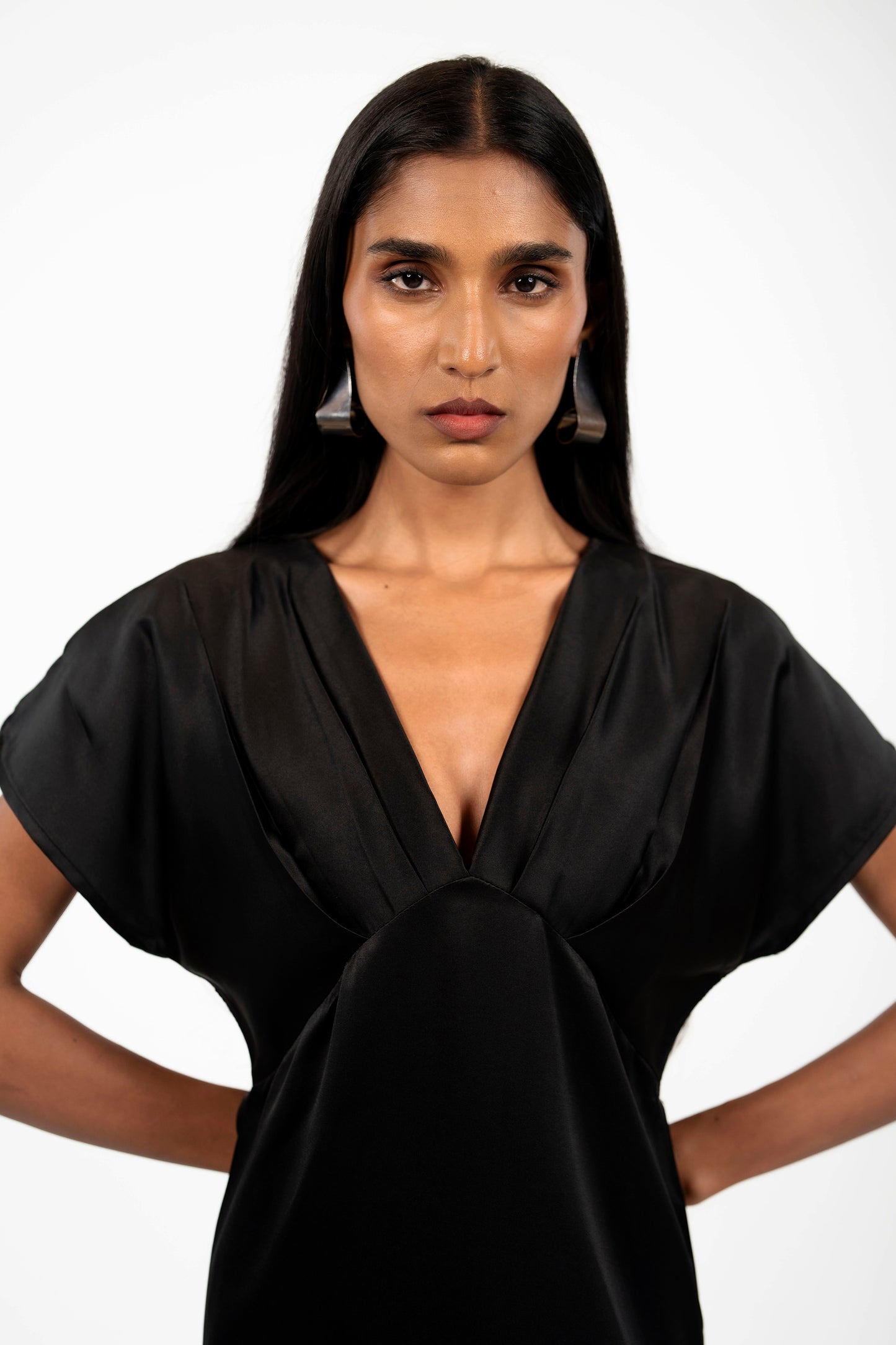 Satin Wrap Midi
