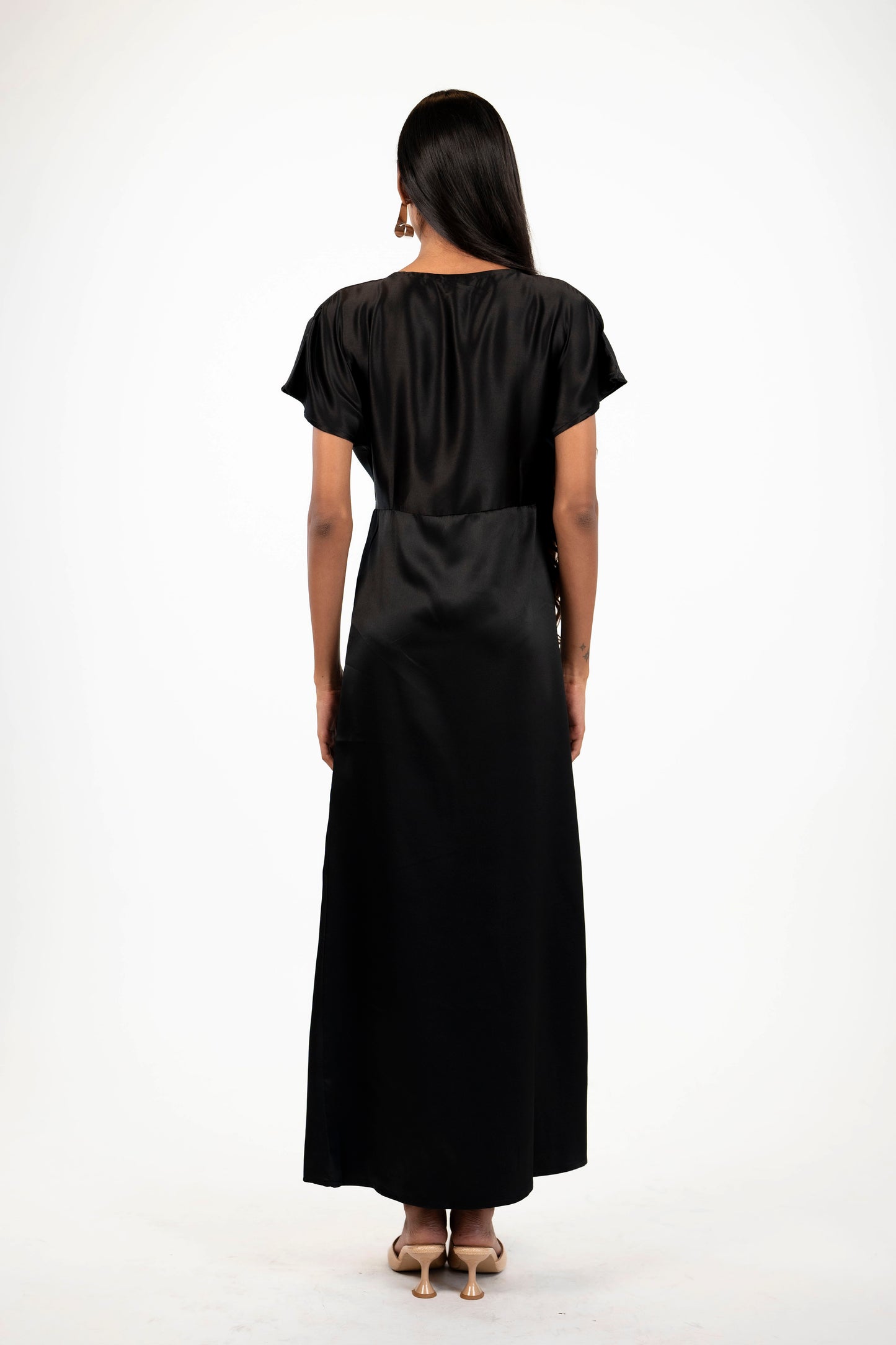 Satin Wrap Midi