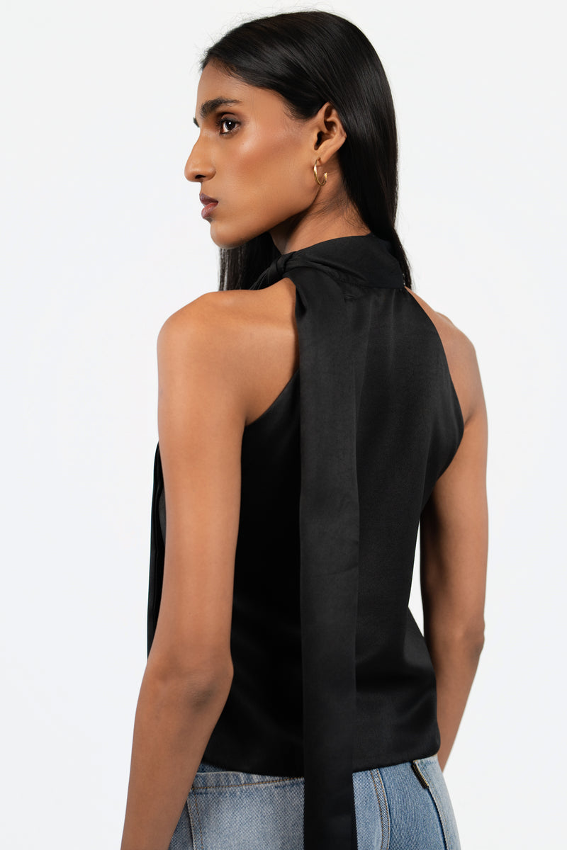 Draped Scarf Top