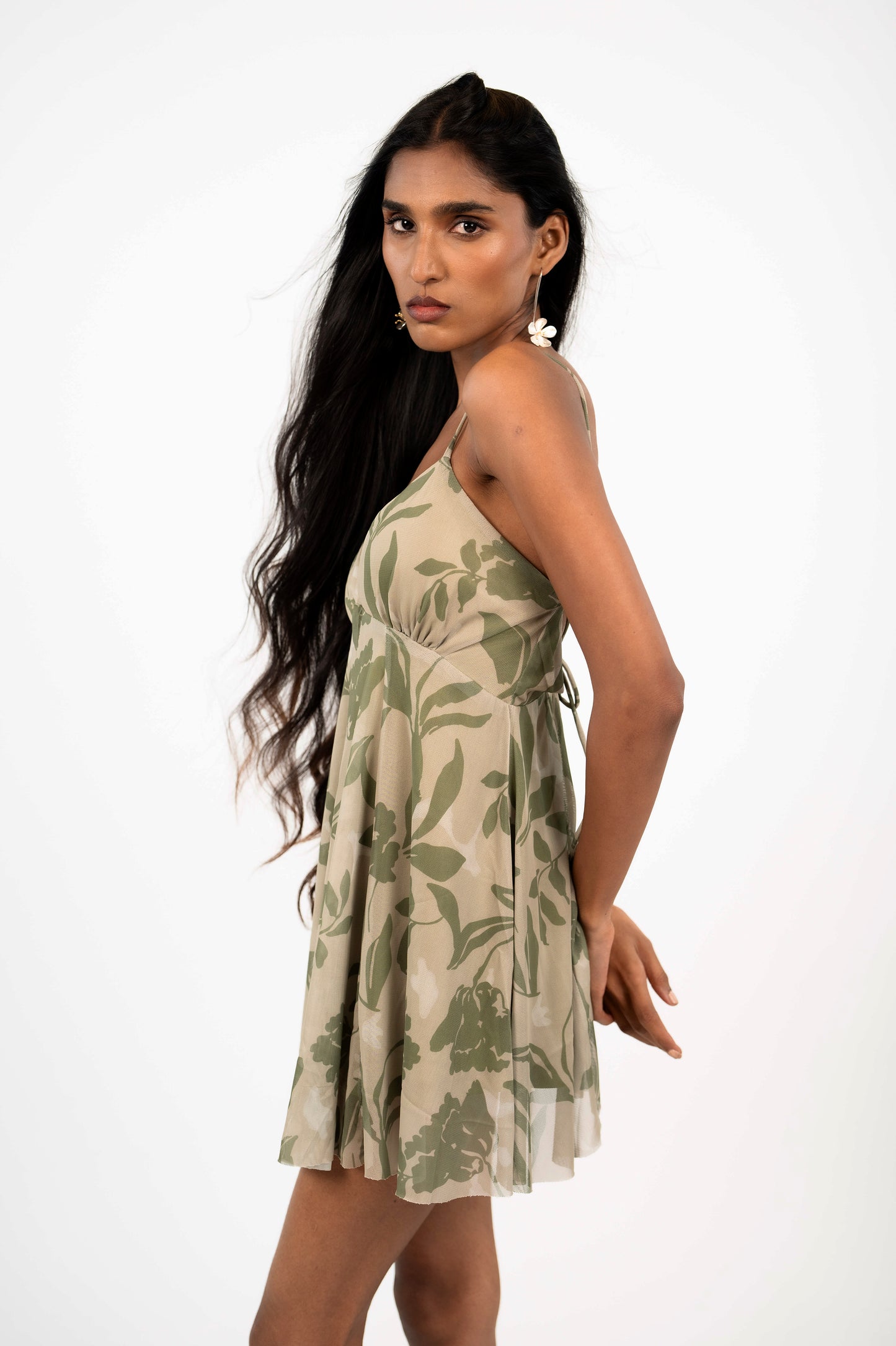 Printed Tulle Mini