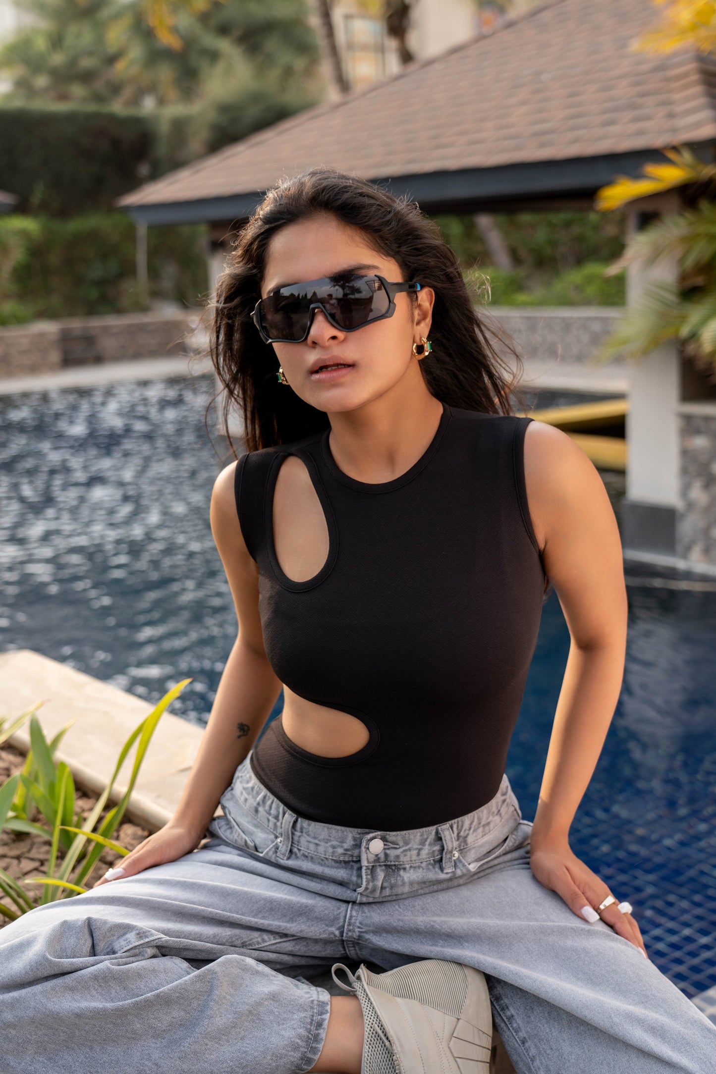 Cut Out Detail Bodysuit