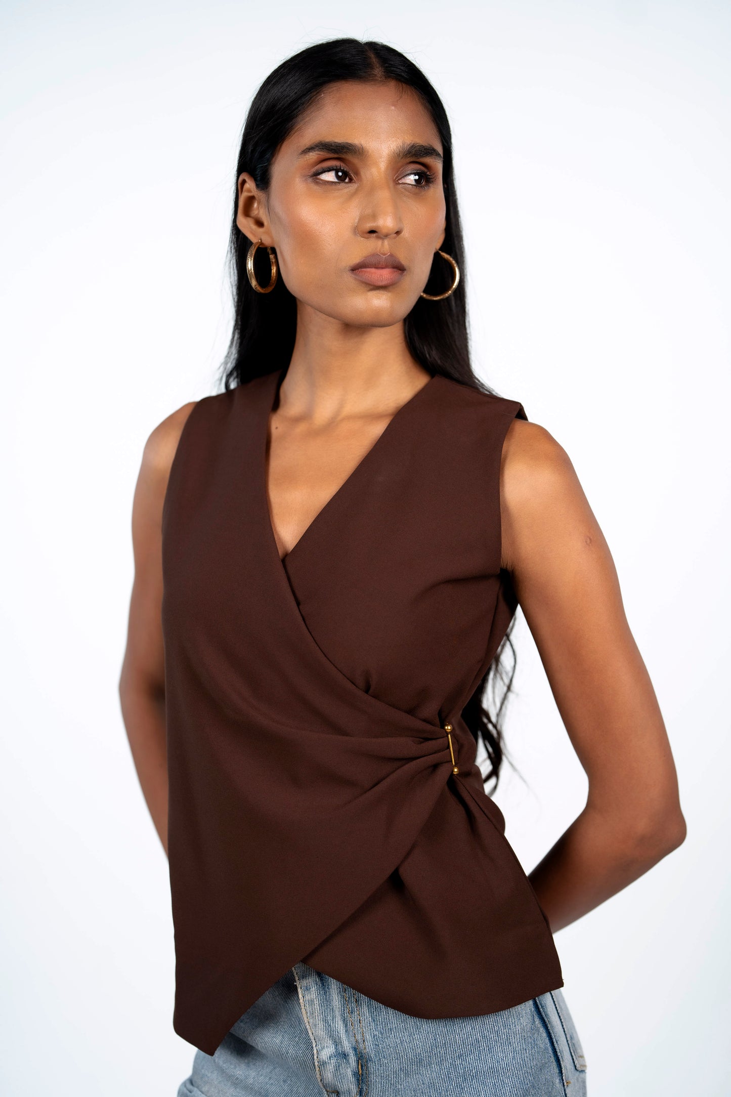 Textured Clasp Top