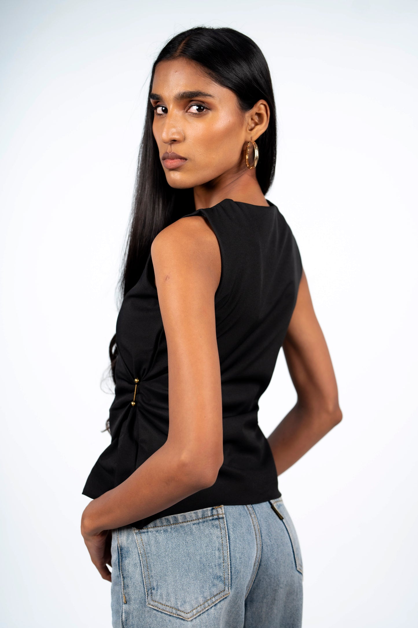 Textured Clasp Top