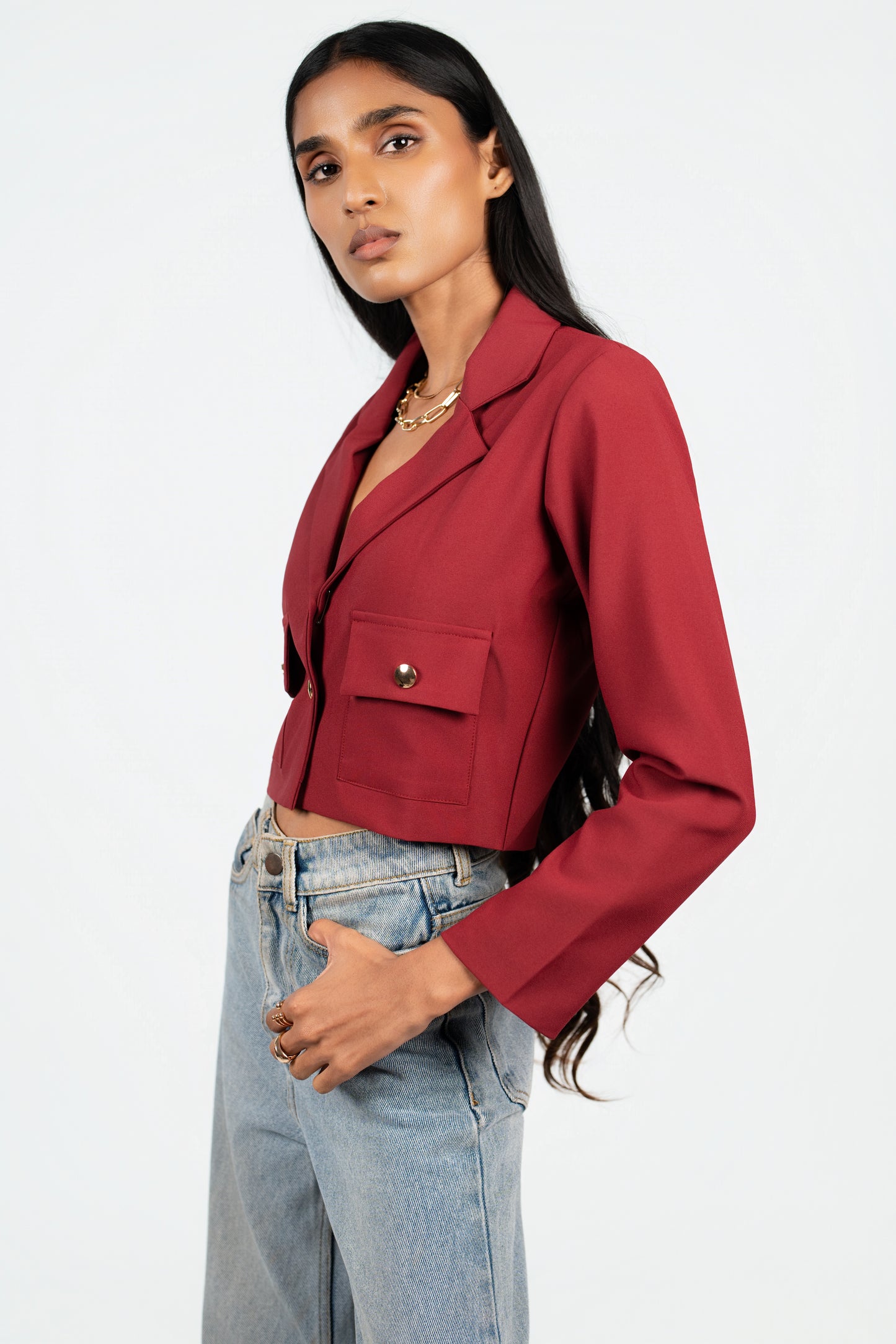 Cropped Blazer