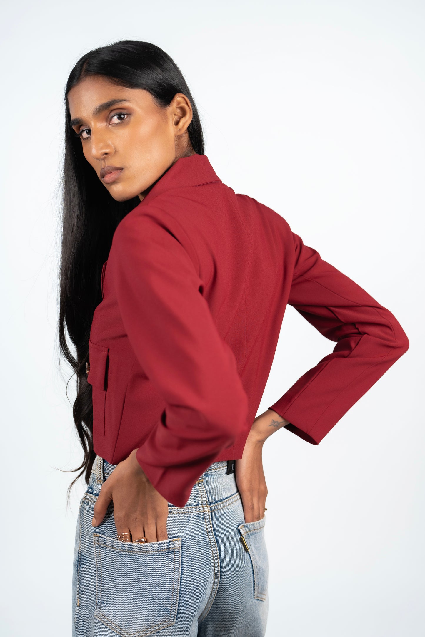 Cropped Blazer