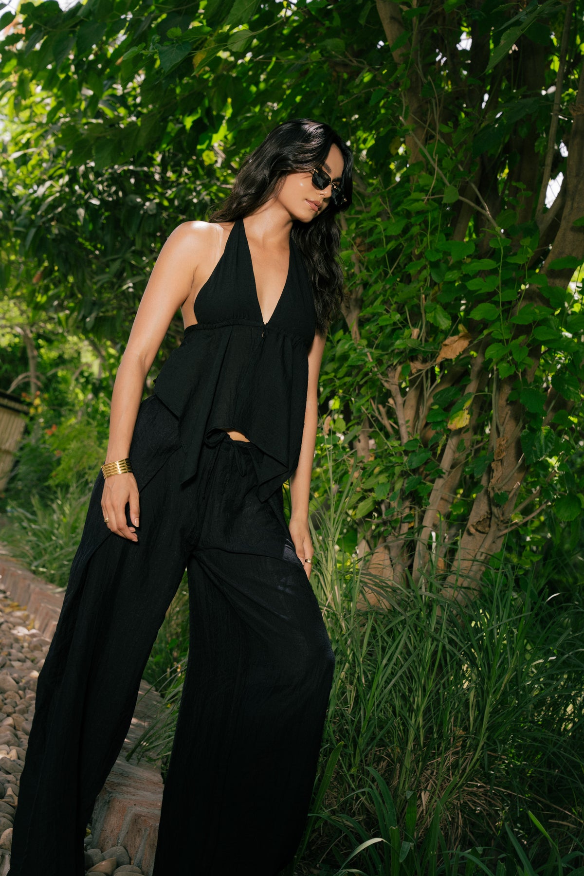 Plunge Halter Top