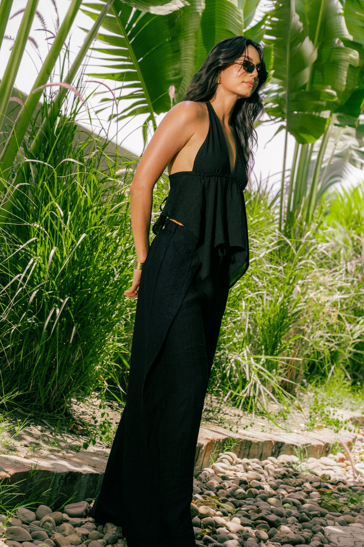 Plunge Halter Top