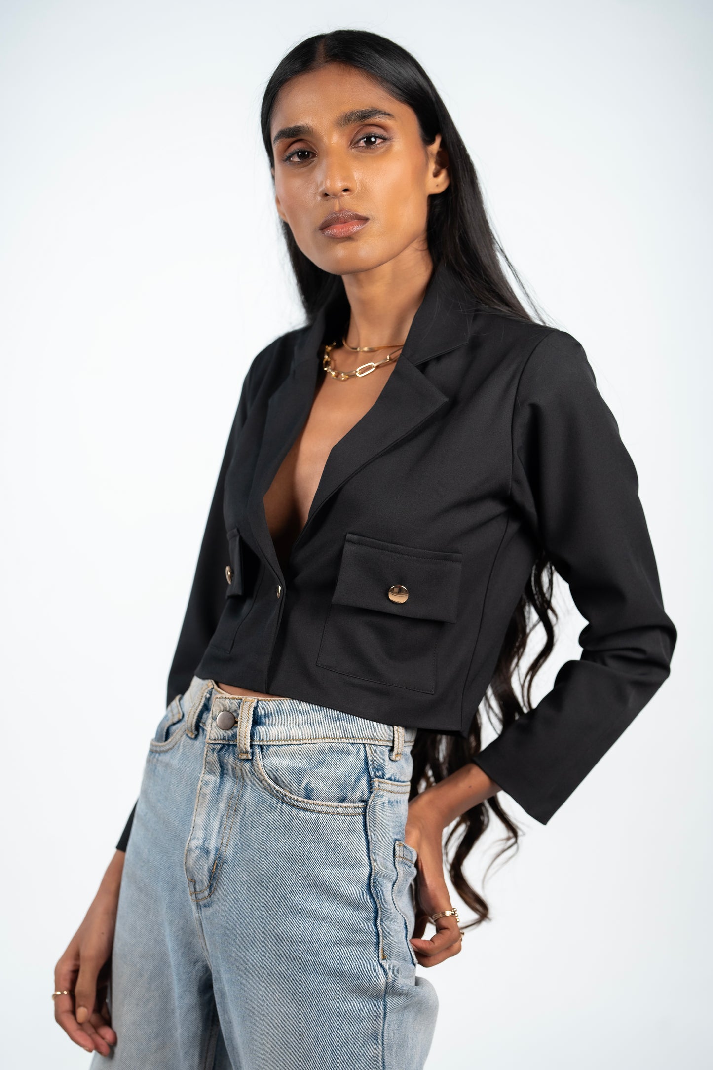 Cropped Blazer