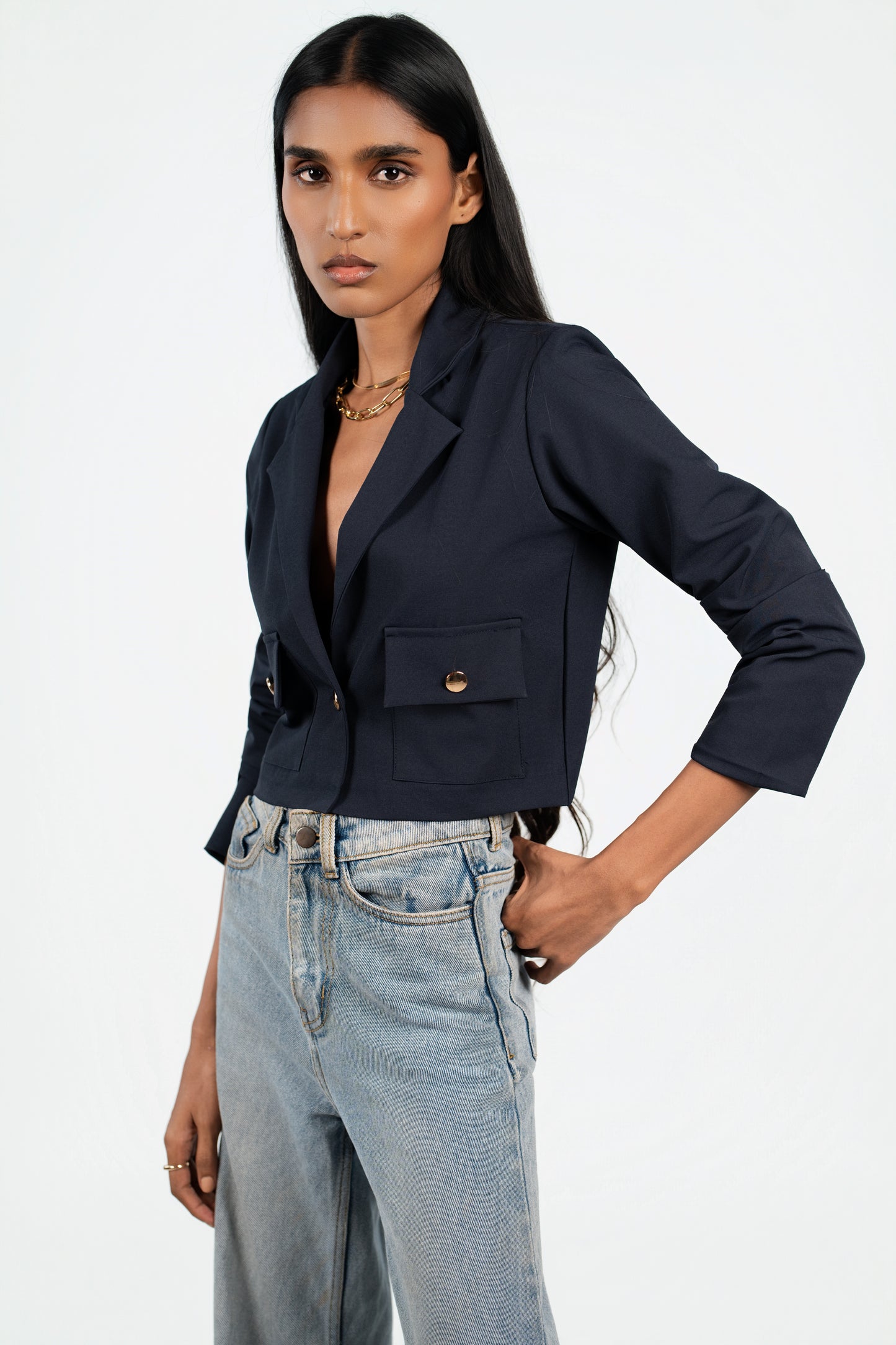 Cropped Blazer