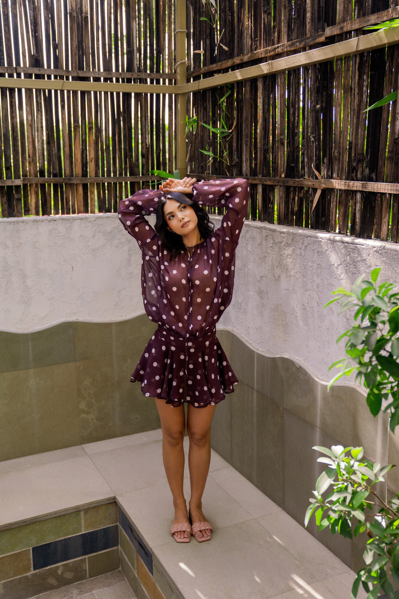 Soft Flare Polka Mini