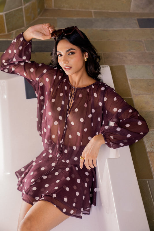 Soft Flare Polka Mini