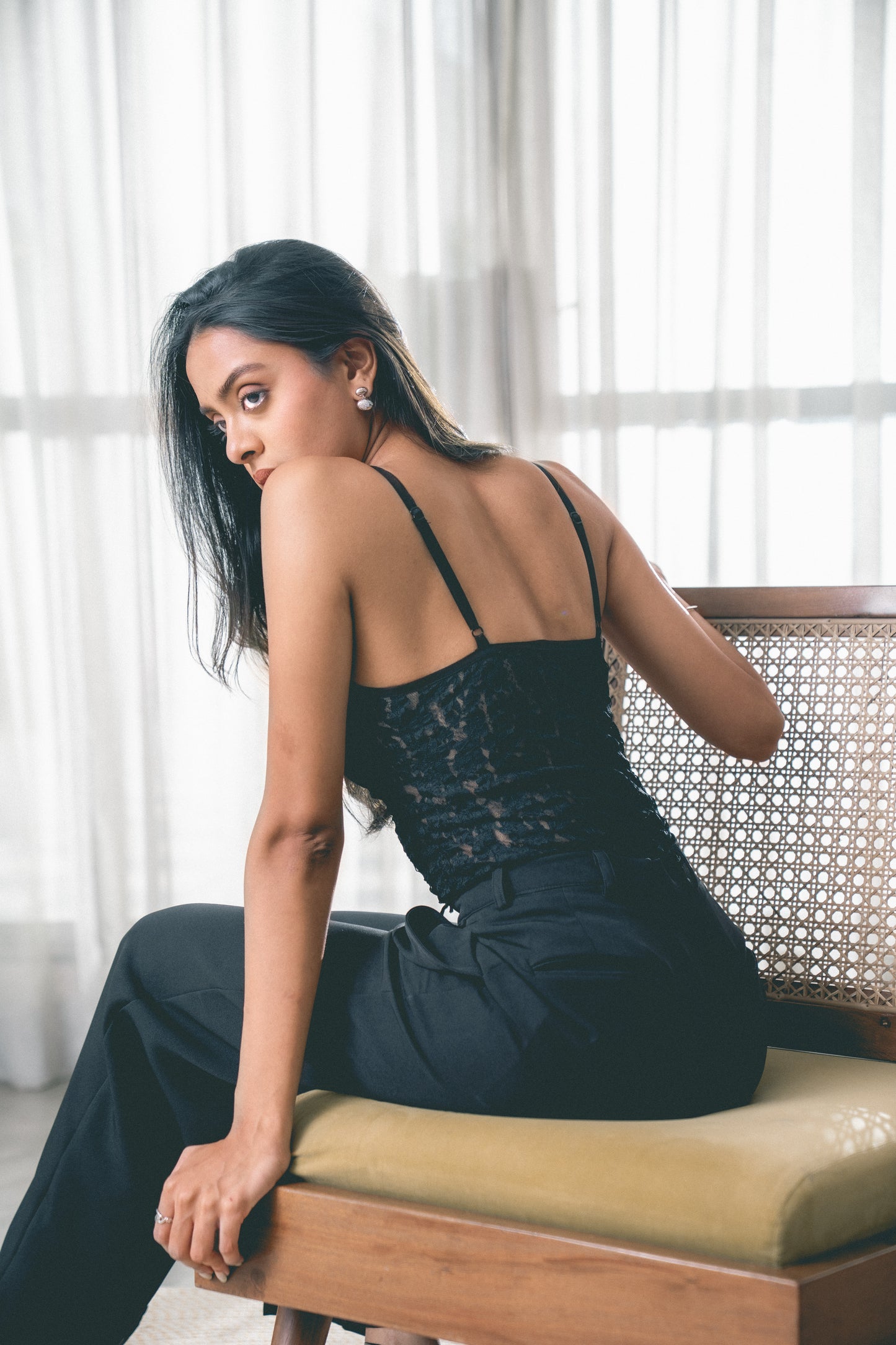 Lace Strap Top