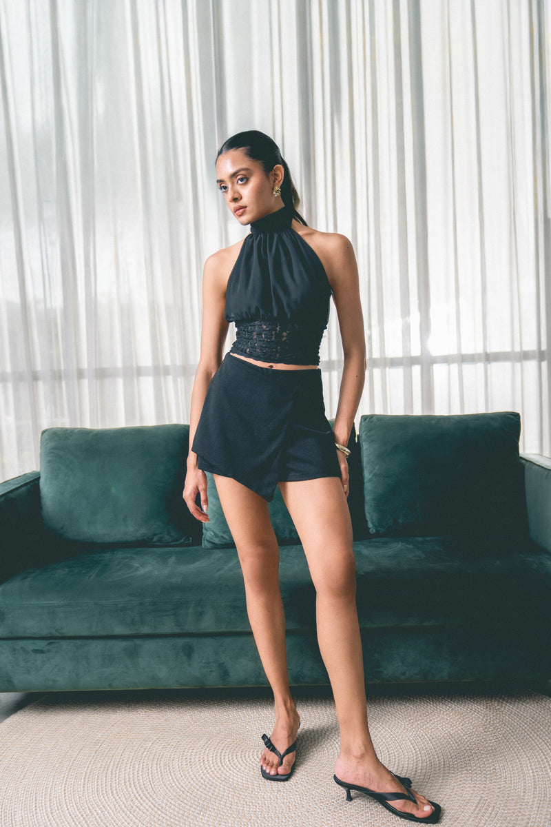 Tie - Detail Halterneck Top