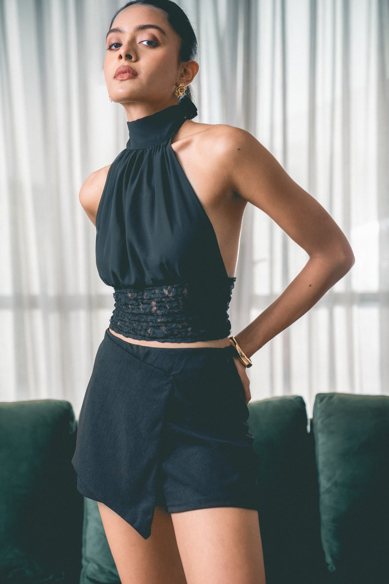 Tie - Detail Halterneck Top