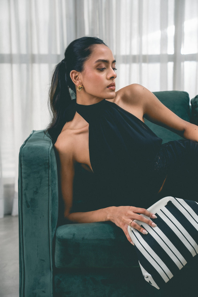 Tie - Detail Halterneck Top