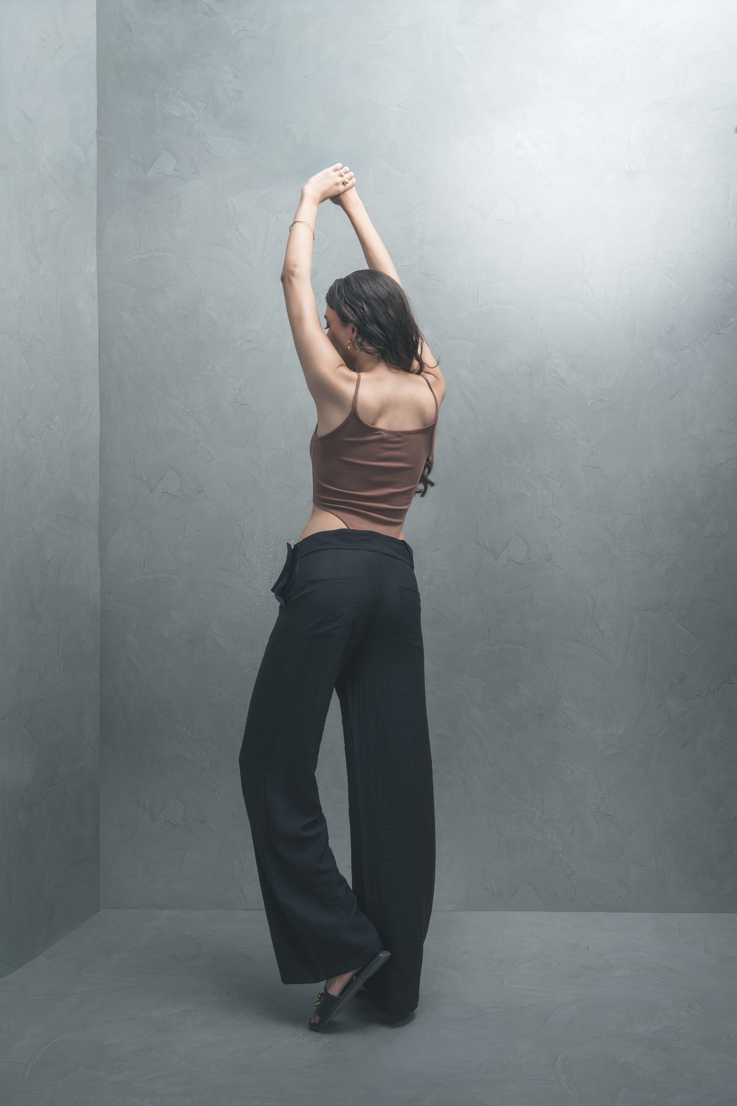 Wide-Leg Flap Trousers