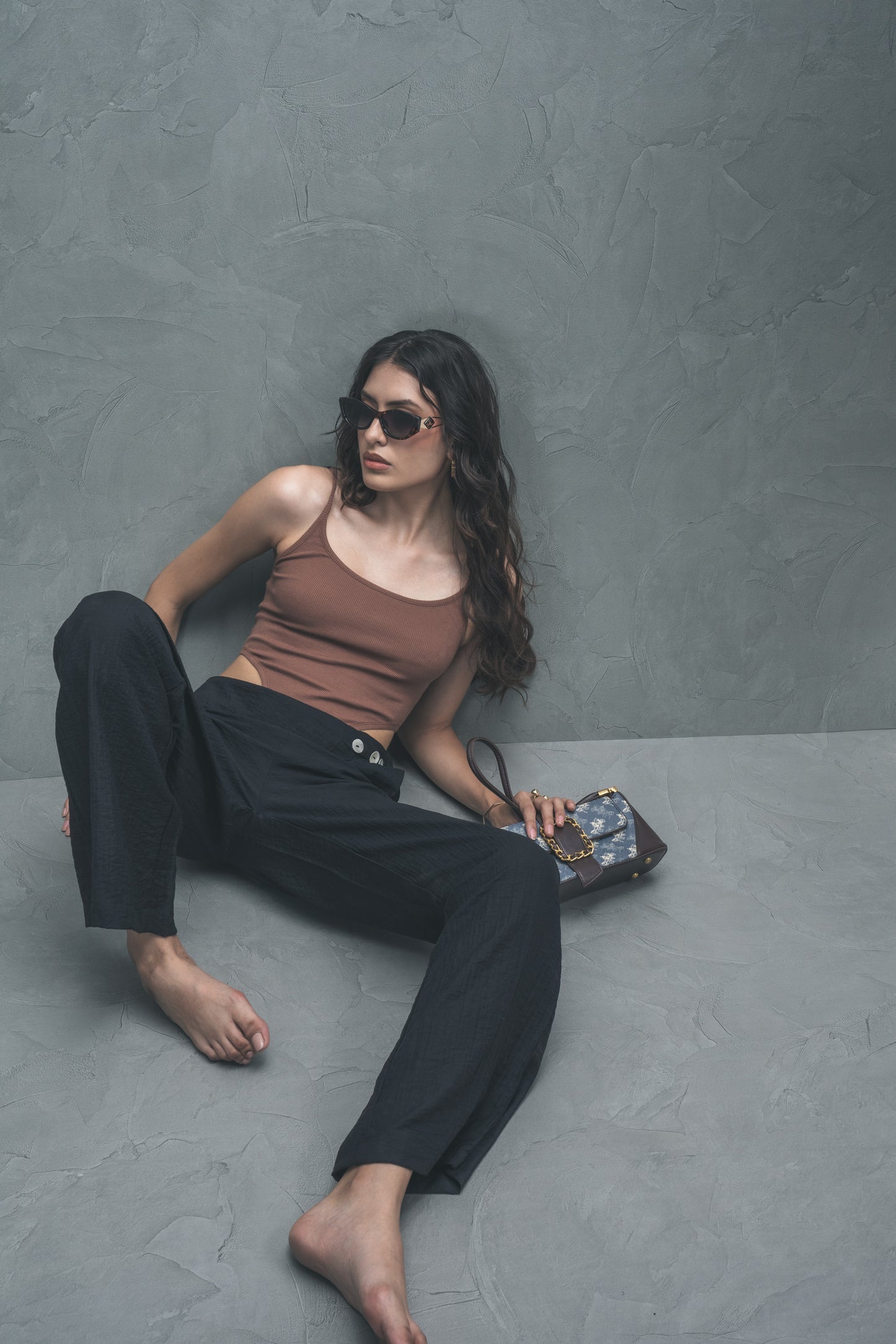 Wide-Leg Flap Trousers