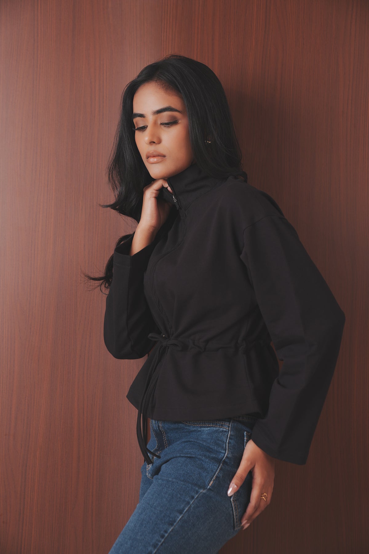 Drawstring Waist Jacket