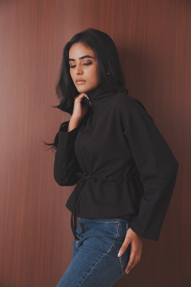 Drawstring Waist Jacket