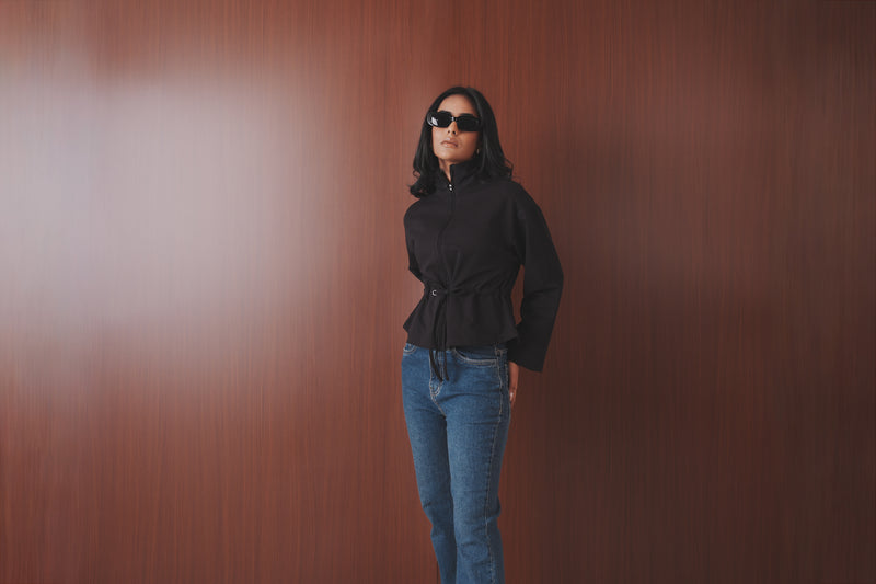 Drawstring Waist Jacket