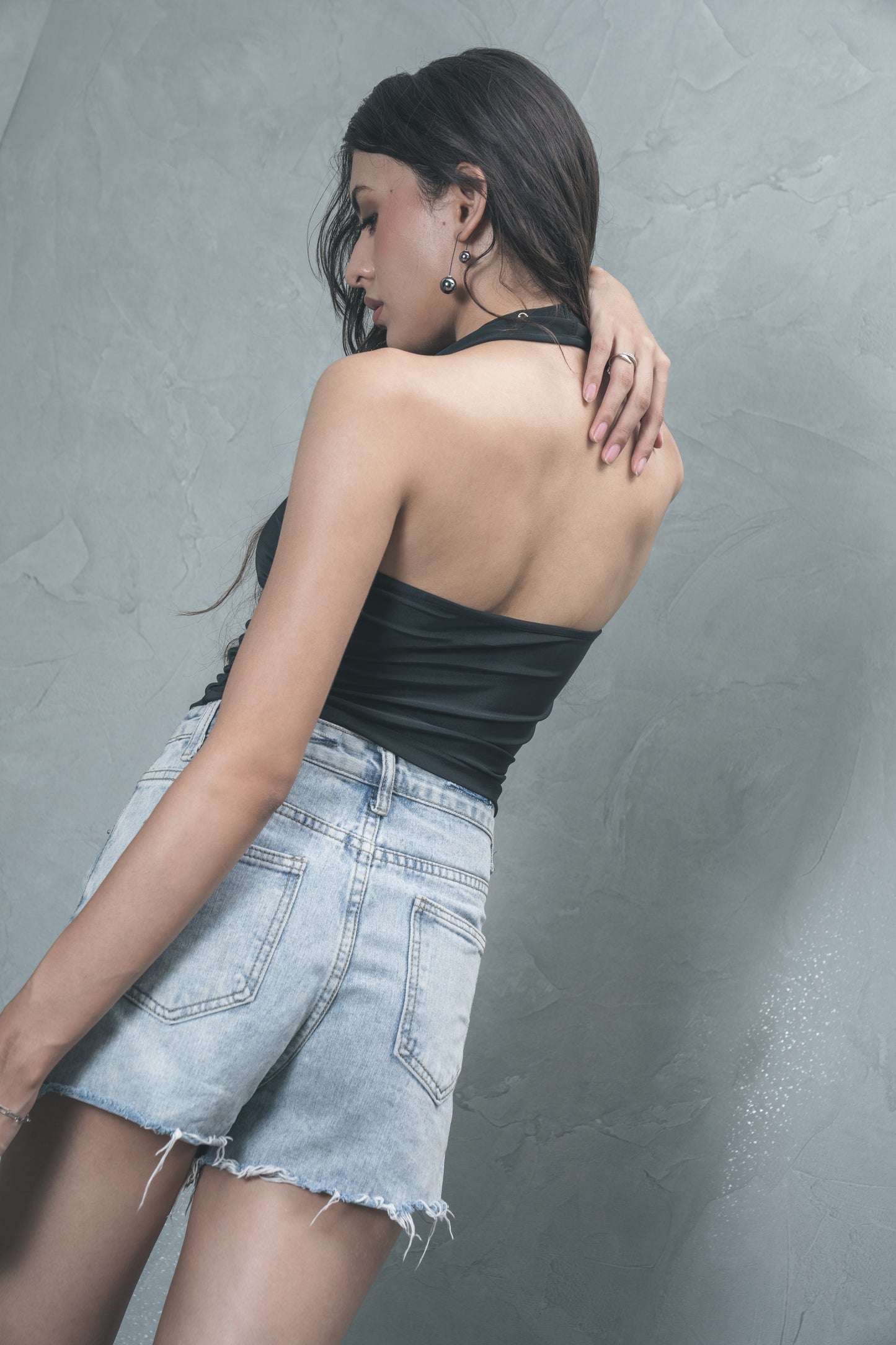 Stud Detail Halter Top