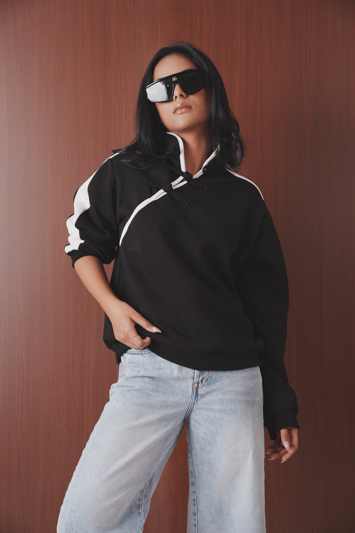 Stand Collar Sweatshirt