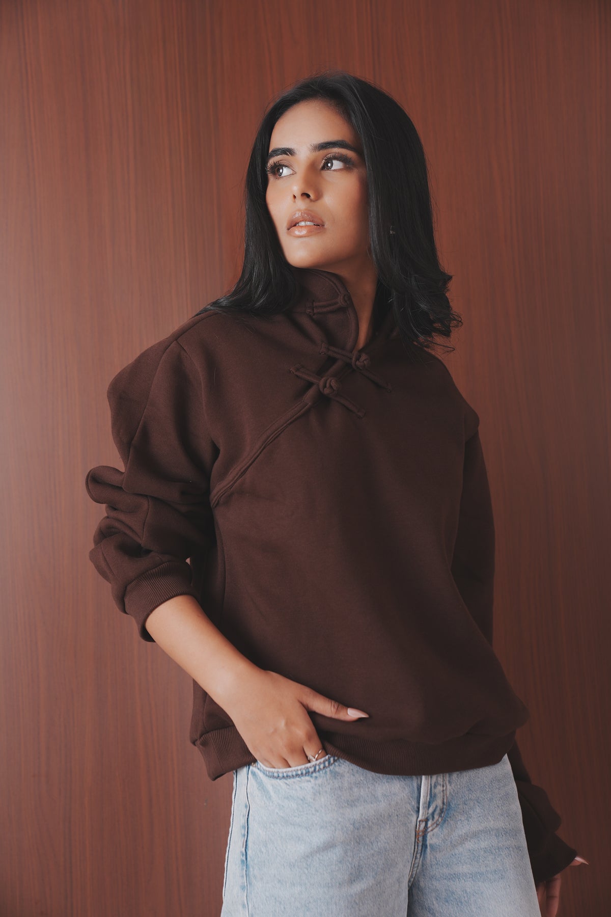 Stand Collar Sweatshirt