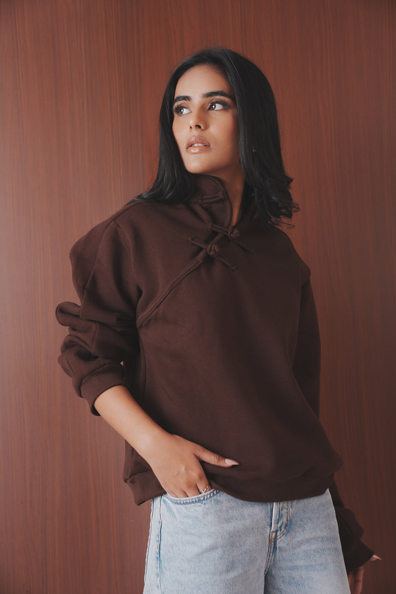 Stand Collar Sweatshirt