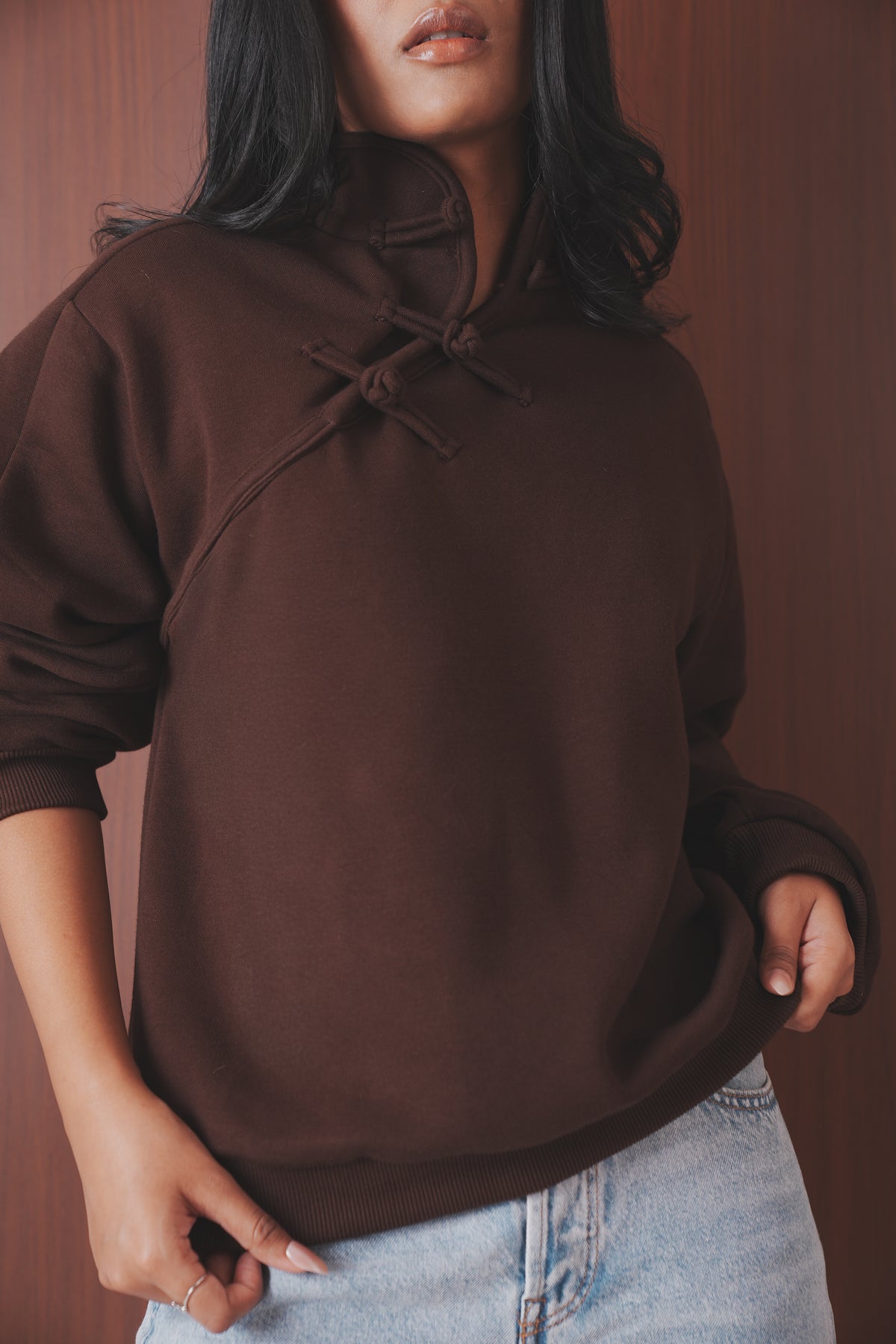 Stand Collar Sweatshirt