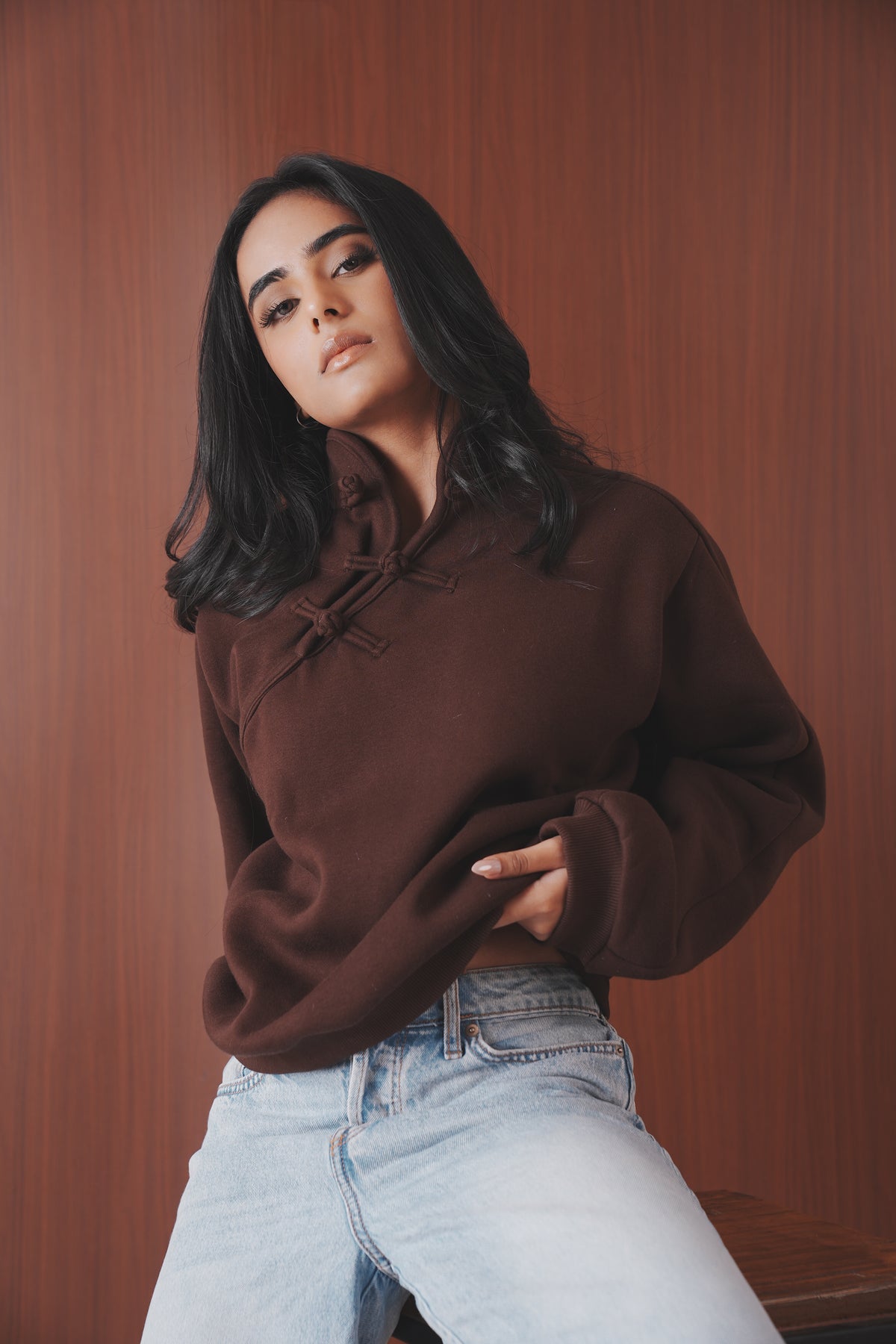 Stand Collar Sweatshirt
