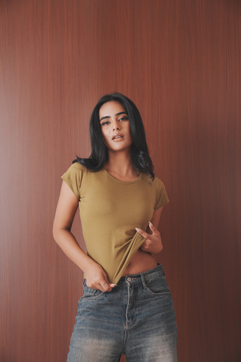 Cotton Fitted T-Shirt