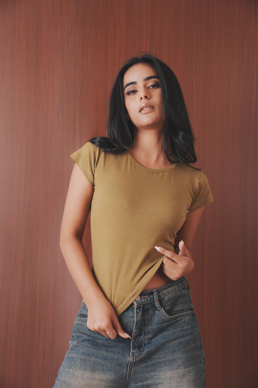 Cotton Fitted T-Shirt