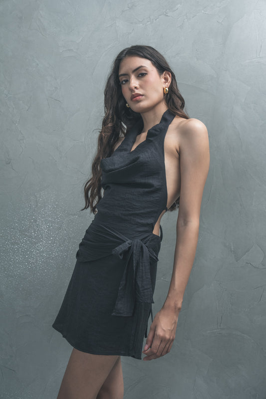 Draped Halter Mini
