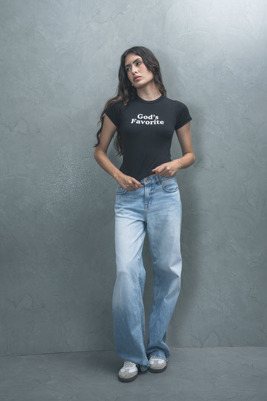 Short Sleeve Slogan T-shirt